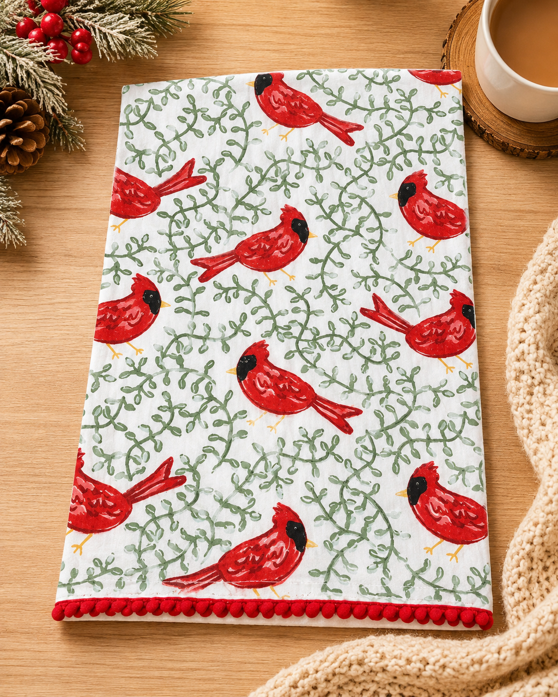 Cardinal Tea Towel