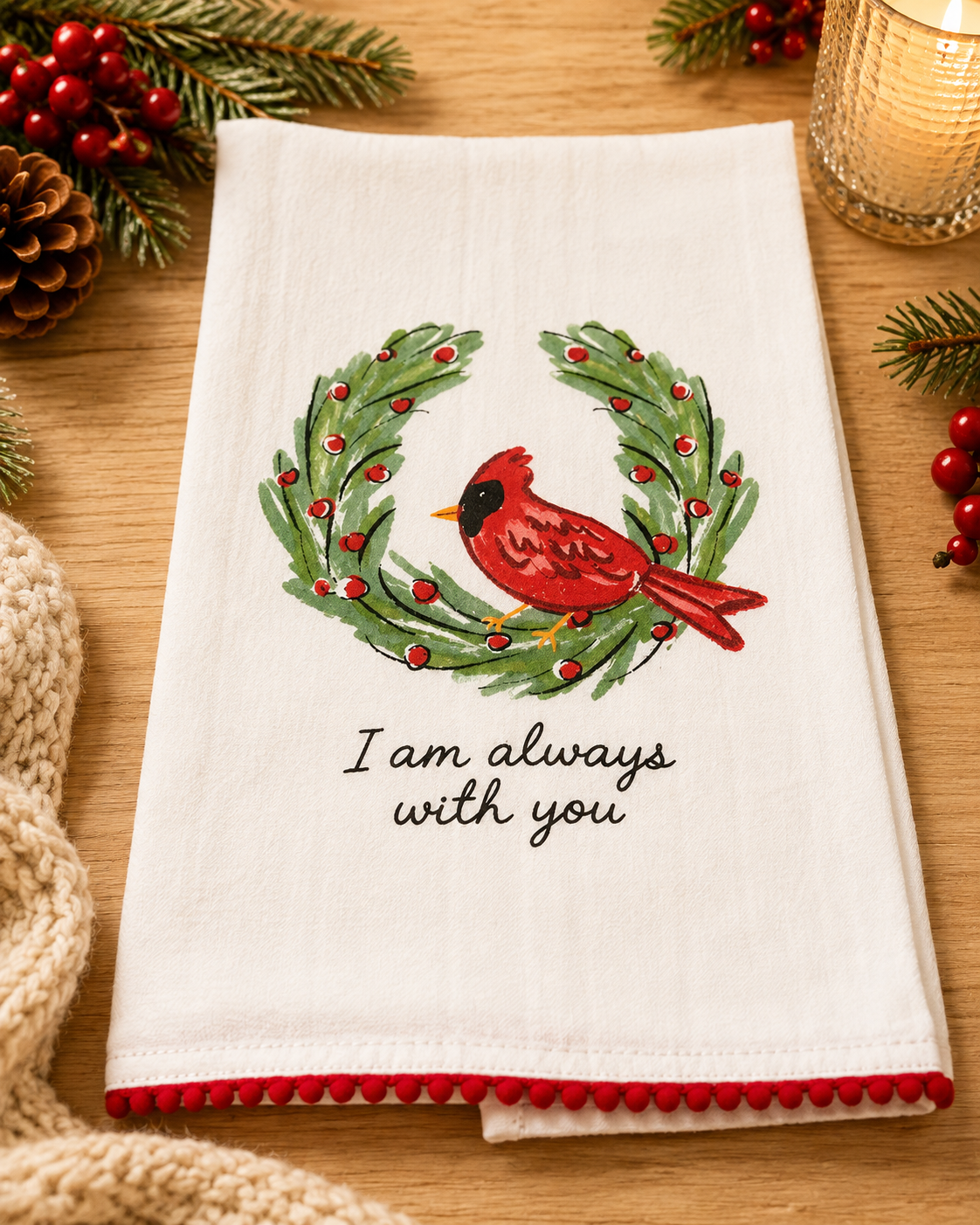 I Am Always With You Hand Towel