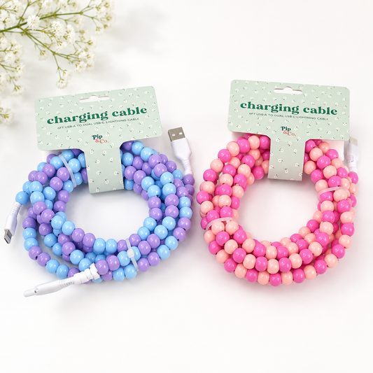 Beaded Phone Charger | Dual USB-A USB-C