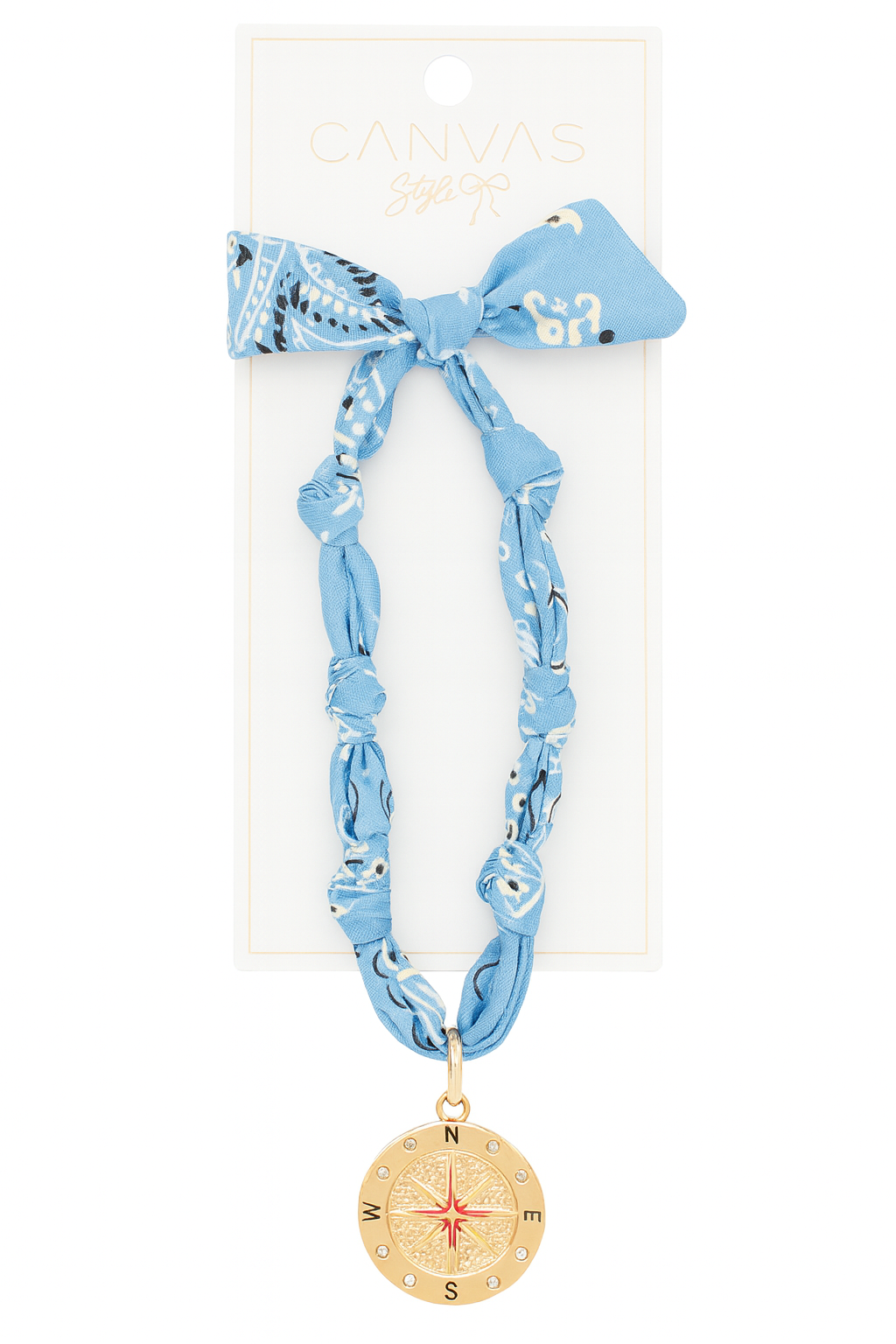 Calista Compass Scarf Necklace