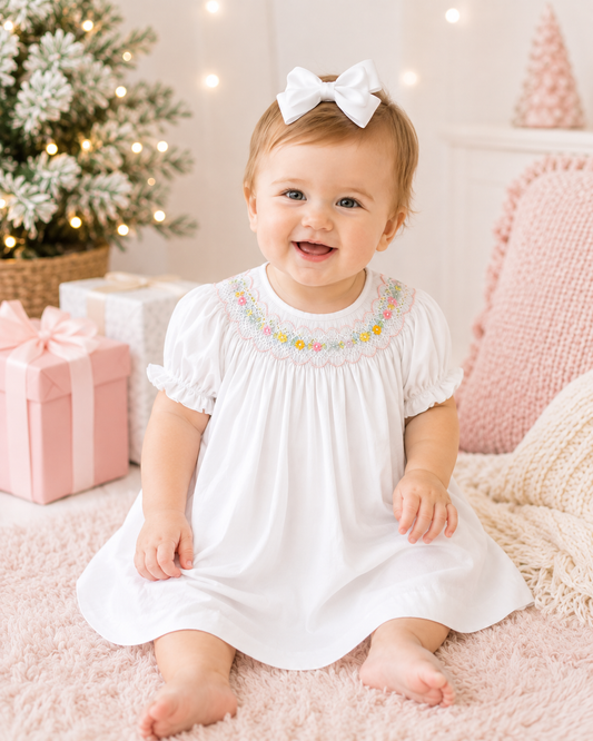 Blooming Grace Smocked Dress