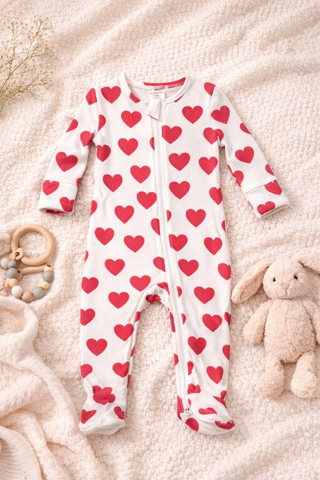 Heart Throb Waffle Baby Sleeper