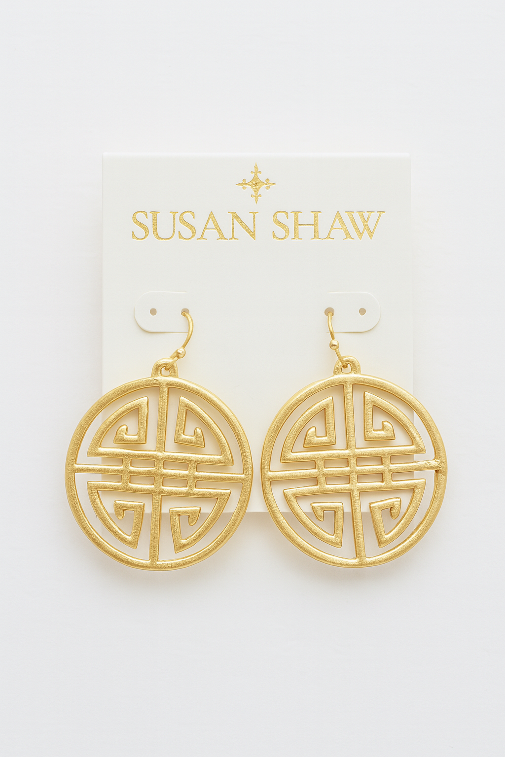 Gold Medallion Earrings |Susan Shaw