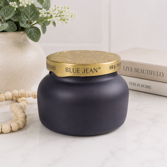 Blue Jean Artisan Candle