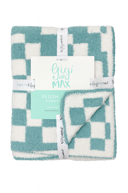 Coastal Checkered Blanket | Gigi & Max