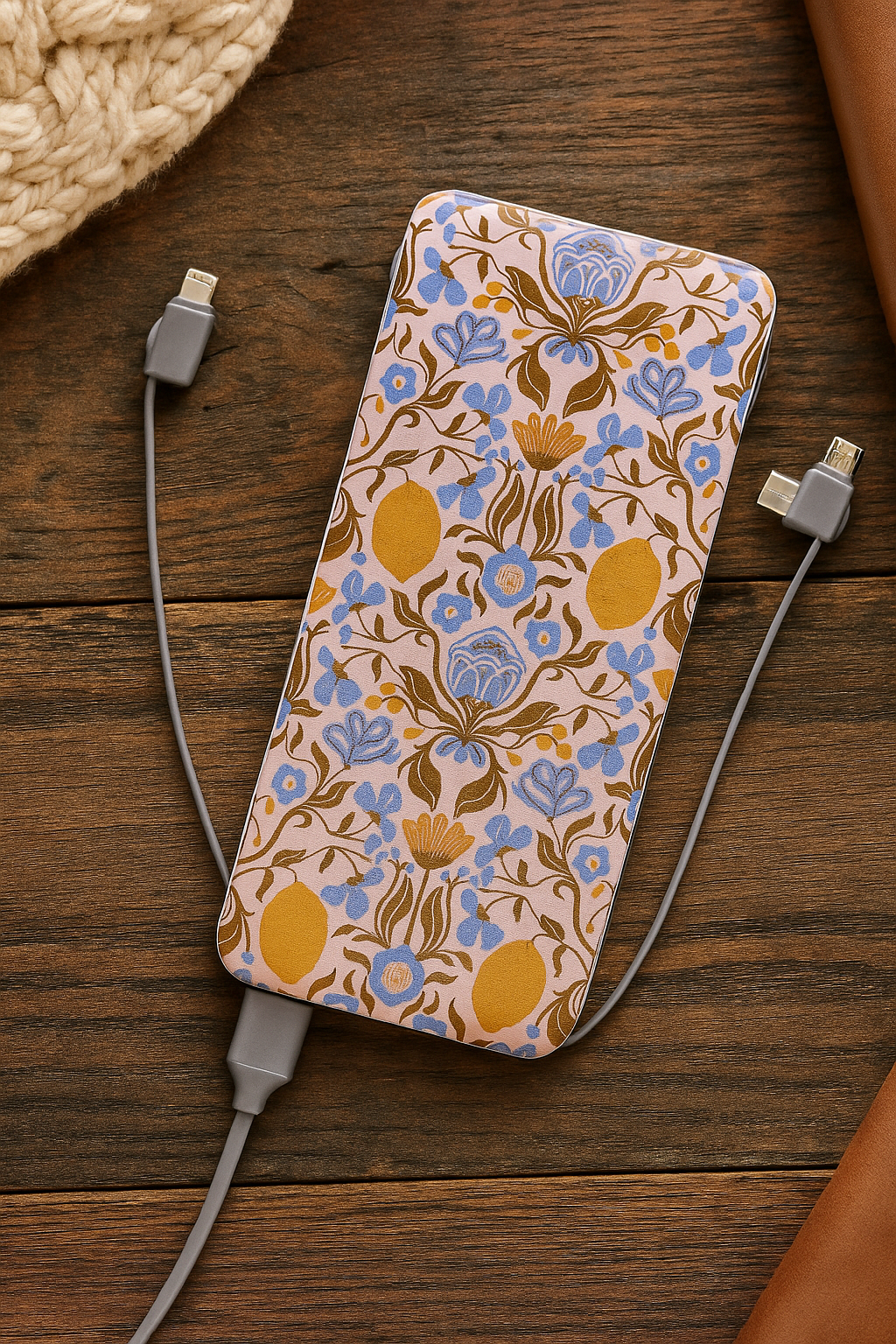 Amalfi Lemon Phone Charging Bank