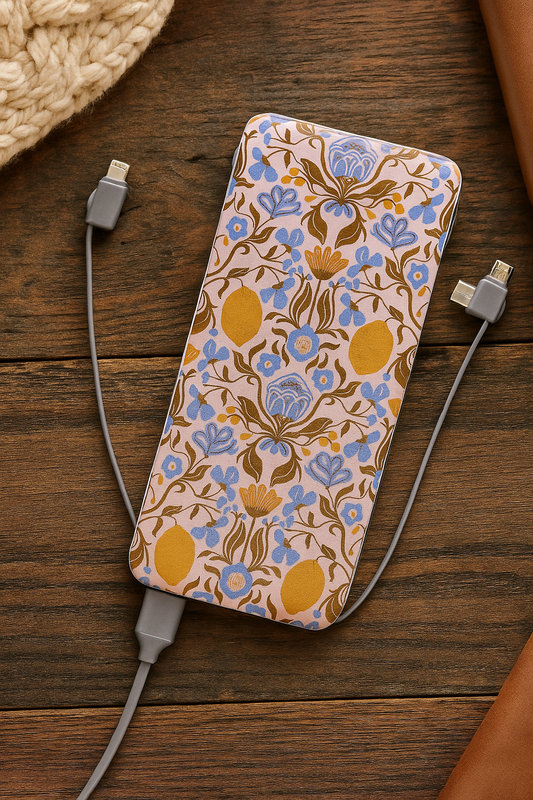 Amalfi Lemon Phone Charging Bank