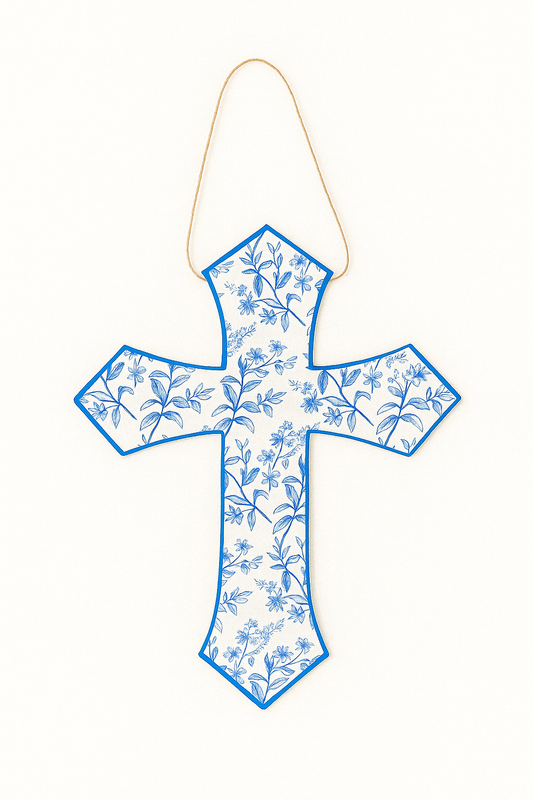 Blue & Blessed Door Hanger