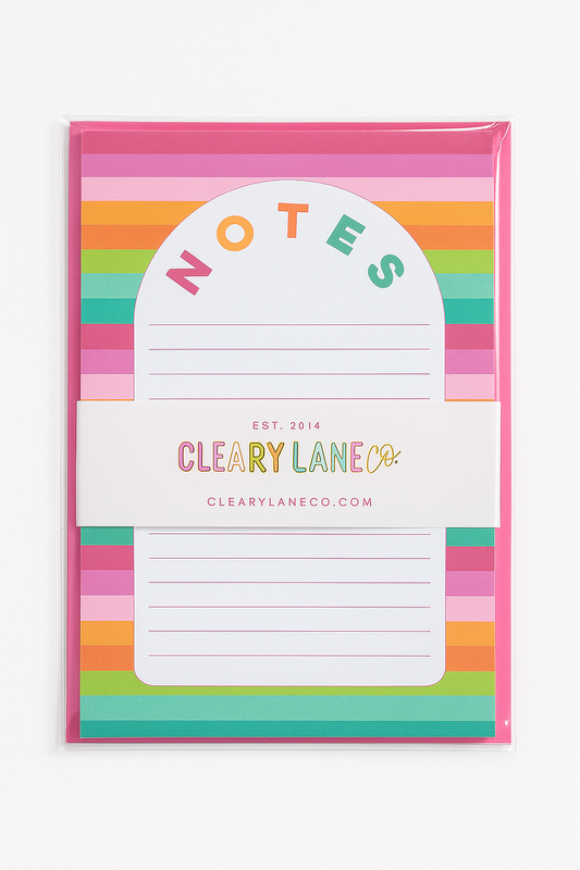 Rainbow Note Pad