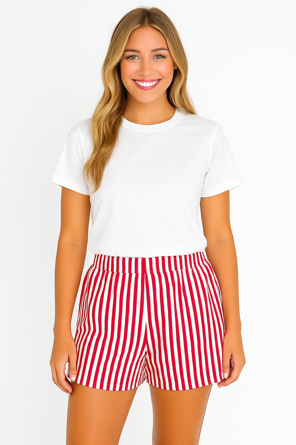 LuLu Mac | Red Stripe Shorts