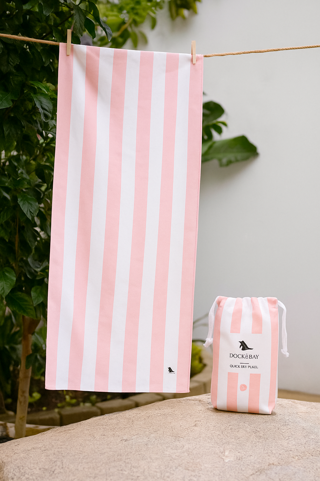 Kids: Malibu Pink Towel | Monogram Me