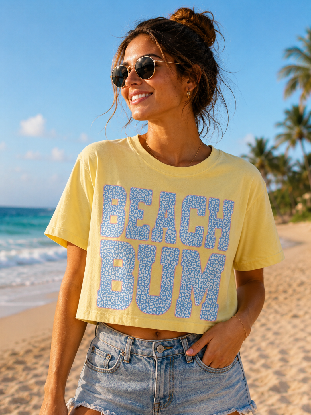 Beach Bum Semi Cropped Tee