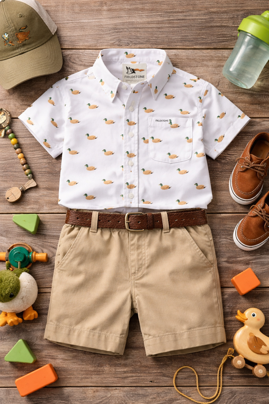 Roost Mallard Toddler Button Down | Fieldstone