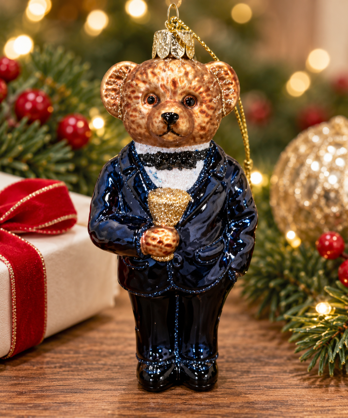 Tuxedo Teddy Ornament | Vondels