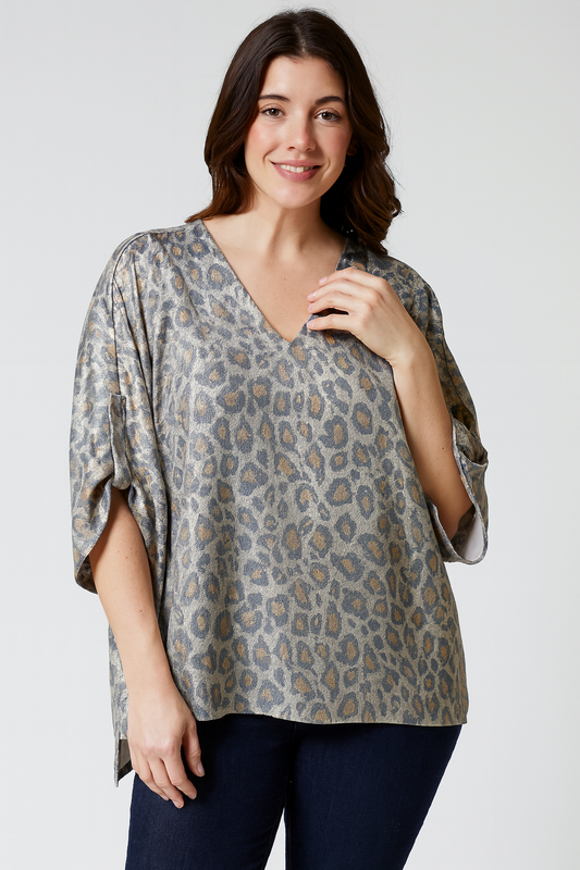 Silver Safari Top
