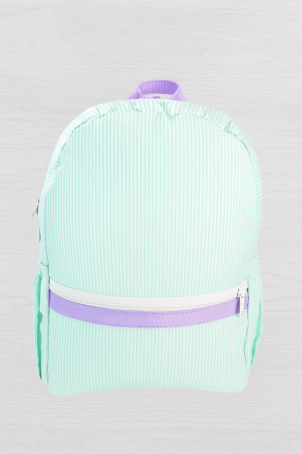 Mermaid Seersucker Medium Backpack | Monogram Me