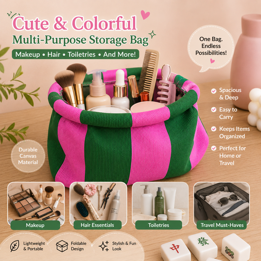 All Purpose Clutch | Pink & Green