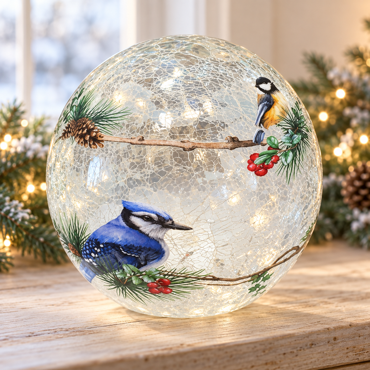Birds of Winter Orb | Lights Up
