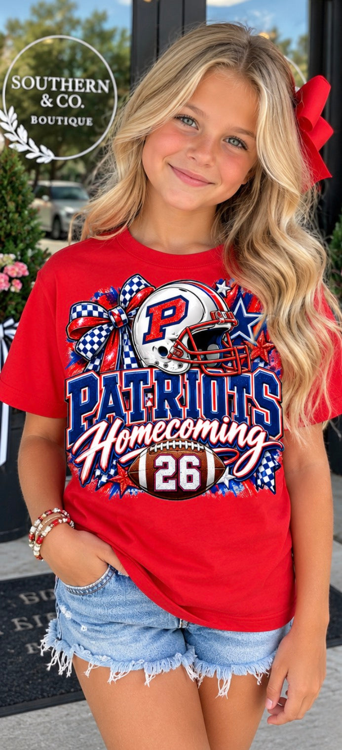 Youth Size Patriots Homecoming 26’