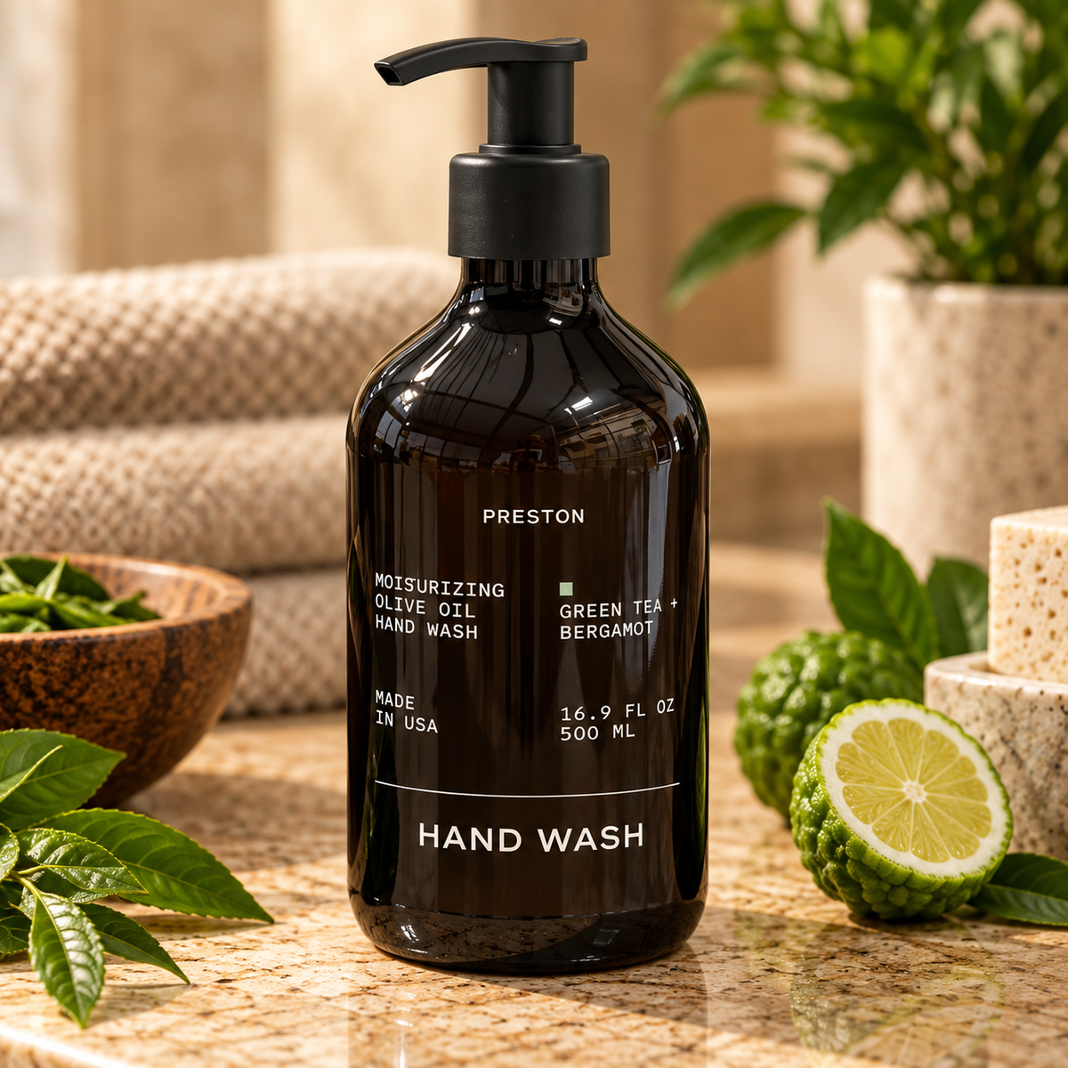 Preston Hand Wash | Green Tea & Bergamot