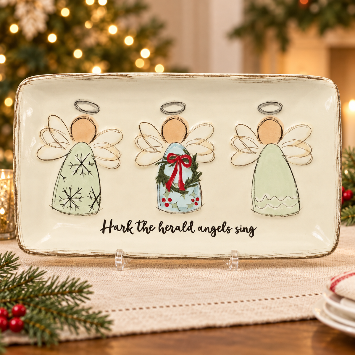 Angels Sentiment Tray | Mud Pie