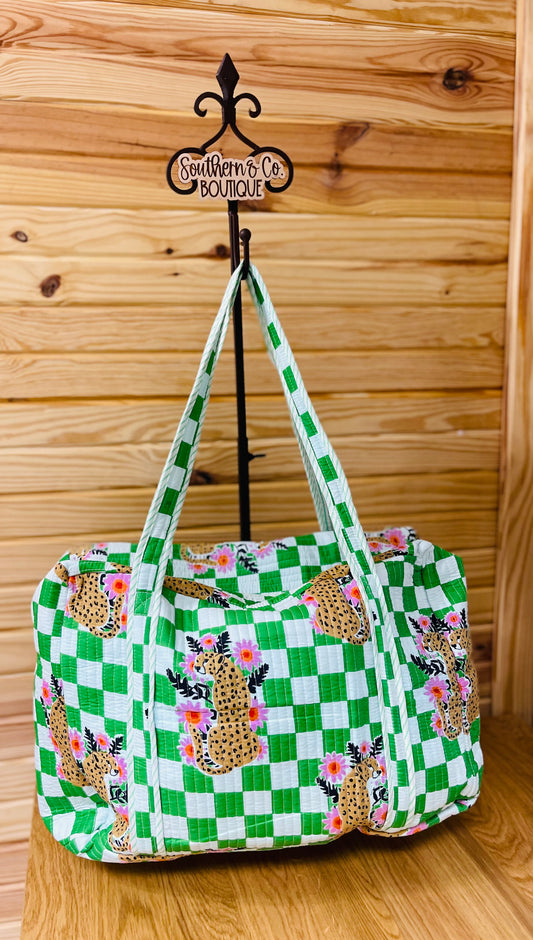 Wild About You Green Gingham
