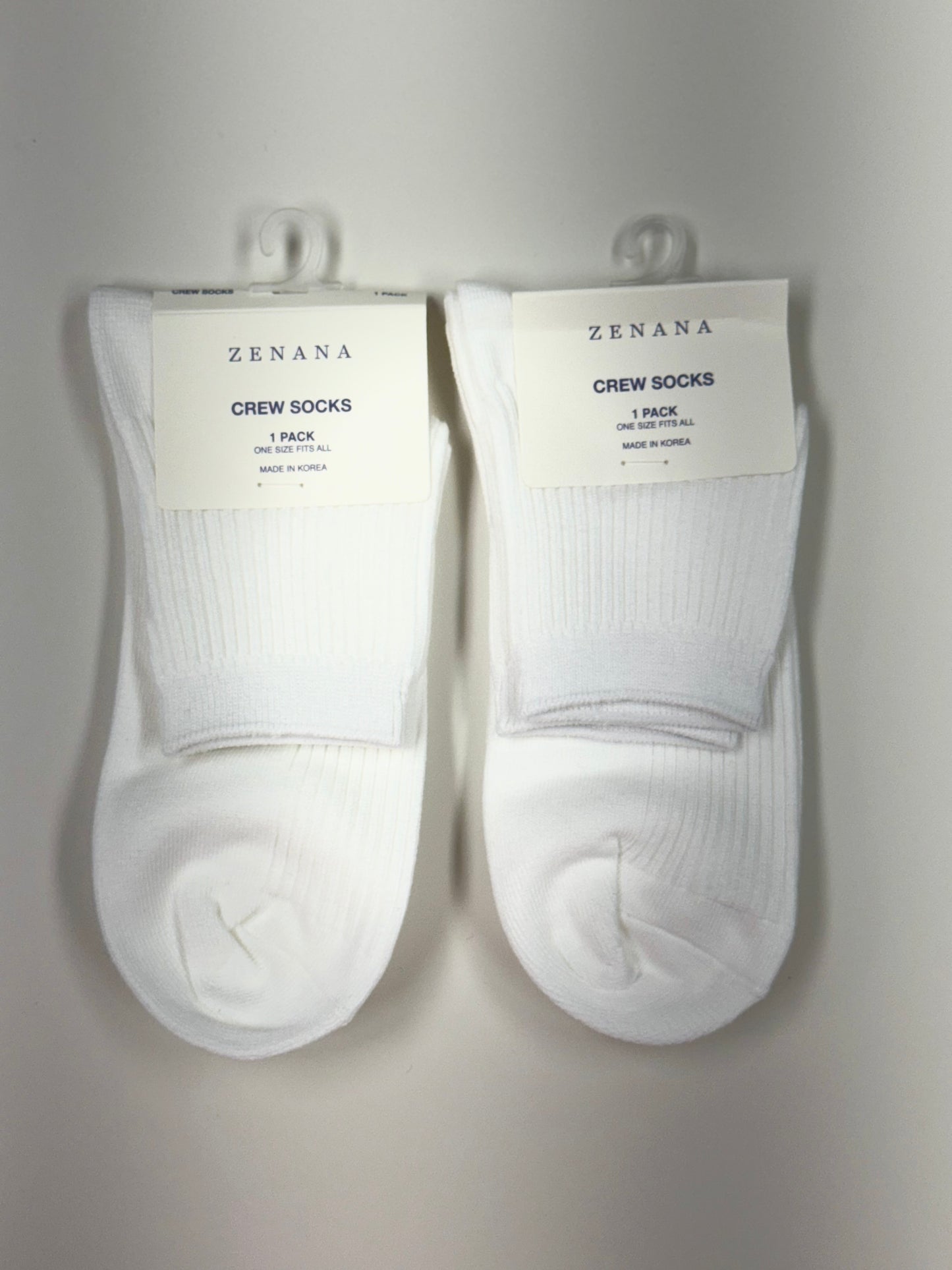 Ribbed Crew Socks | Zenana