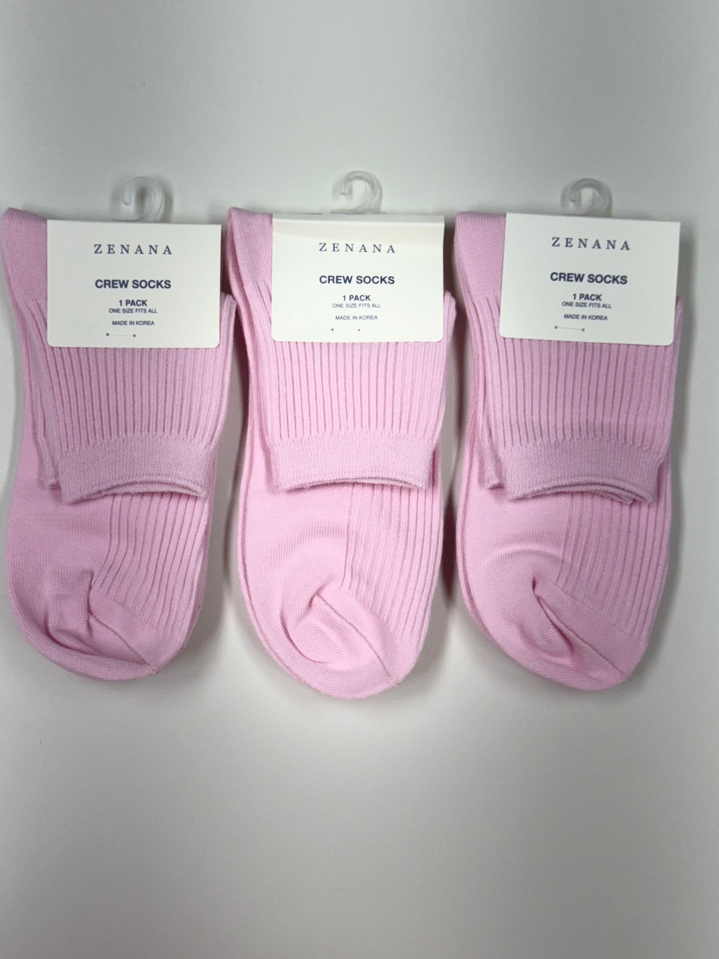 Ribbed Crew Socks | Zenana
