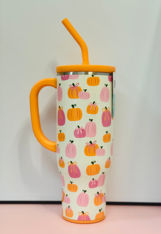 Pumpkins & Bows Mega Mug