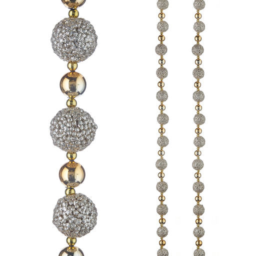 6" Glitter Ball Garland