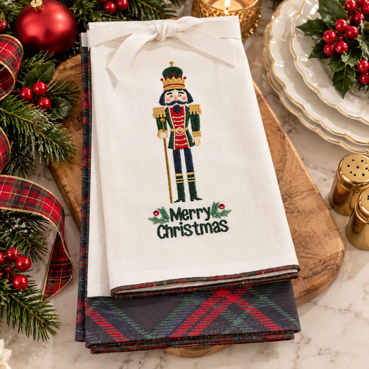 A Plaid Christmas Hand Towel Set | Royal Standard