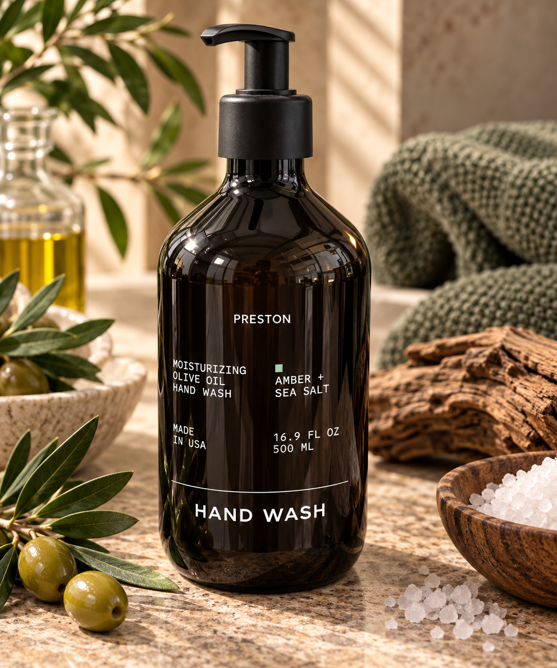 Preston Hand Wash | Amber & Sea Salt
