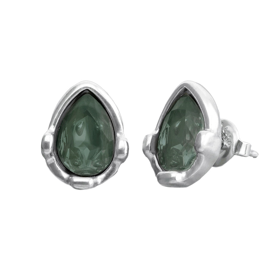 Presagio Earring | Green | Silver