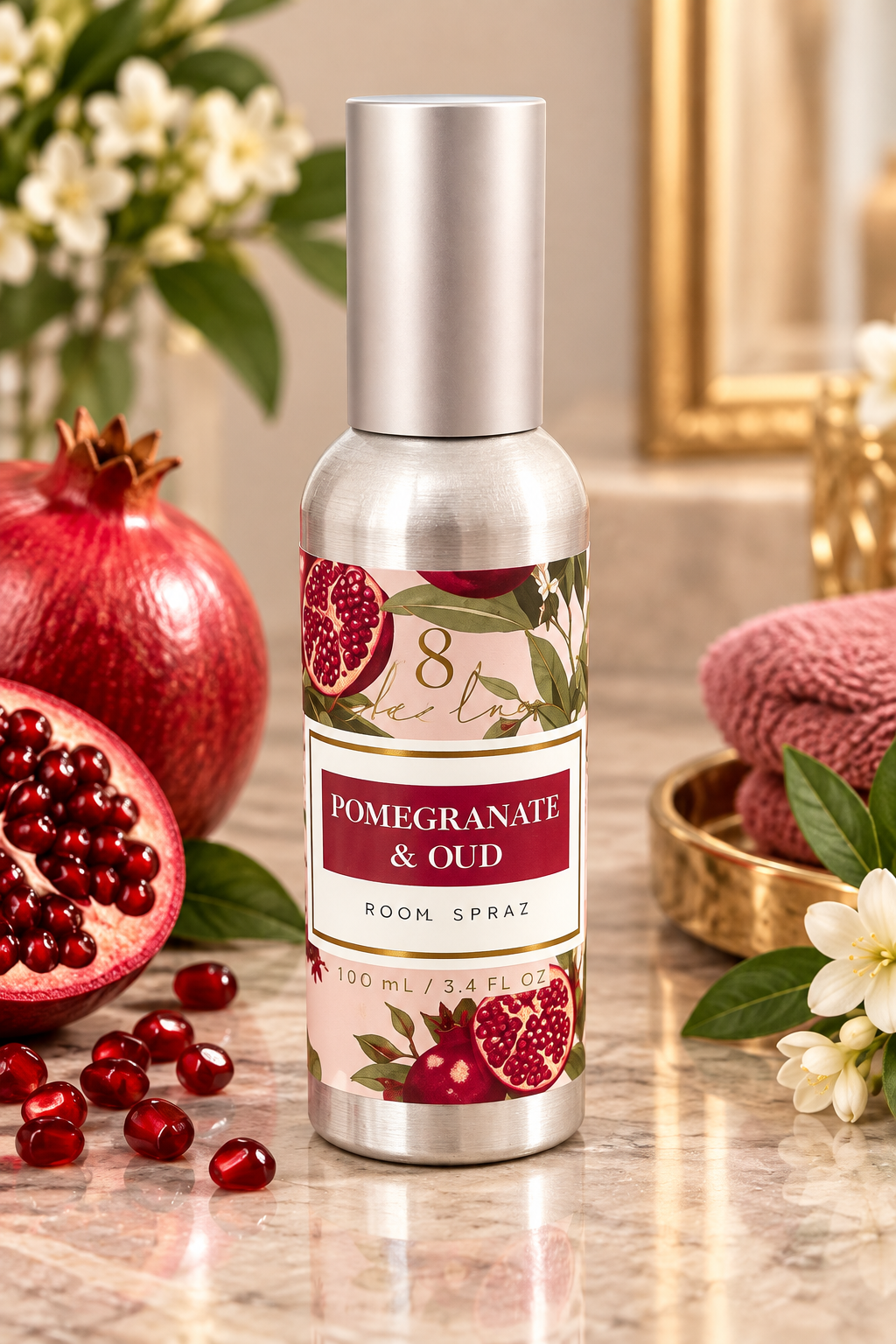 Pomegranate & Oud Room Spray | 8 Oak Lane