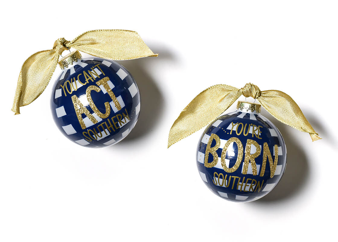 Born Southern | Glass Ornament