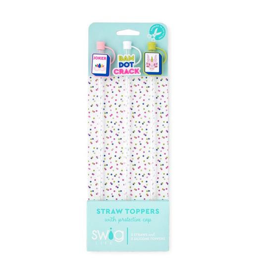 Mahjong Straw + Topper Set | Swig
