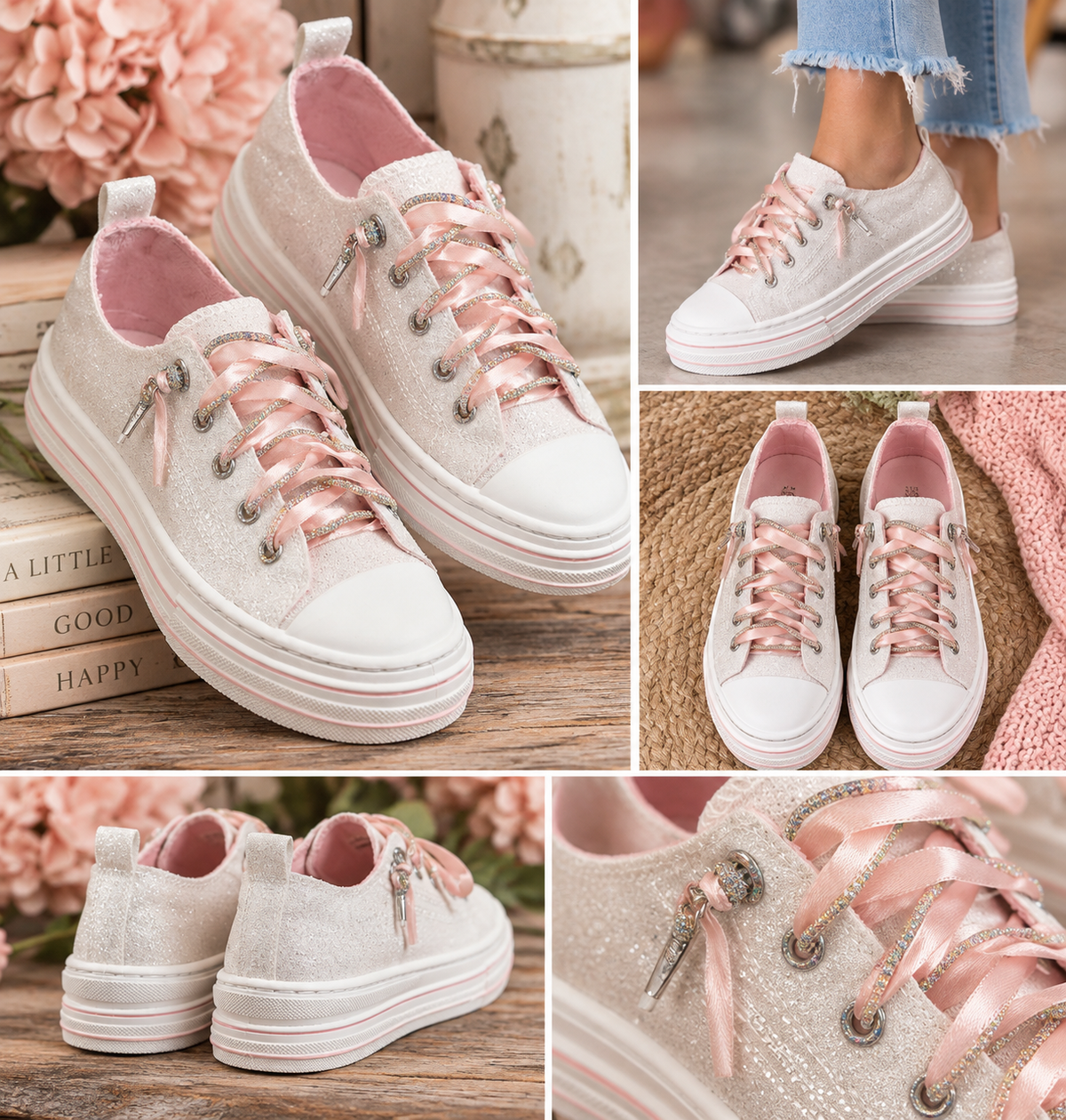 Aman Mary's | White Glitter | Very G