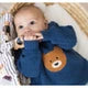 Bear & Stripes Plush Blanket
