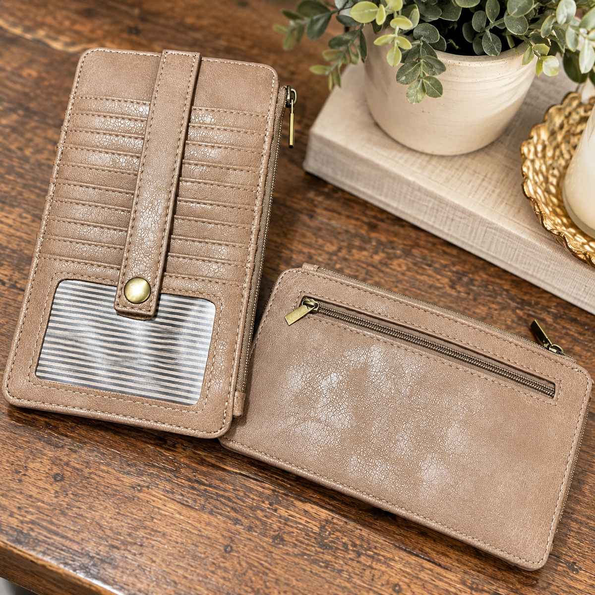 Kiara Mini Wallet | Taupe