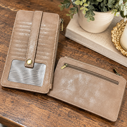 Kiara Mini Wallet | Taupe