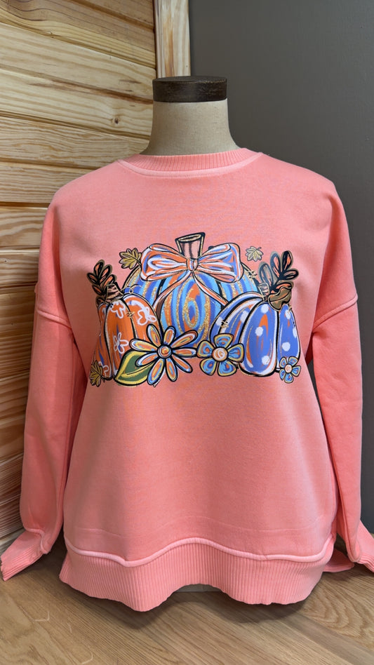 Sweet Pumpkin Blooms Sweatshirt
