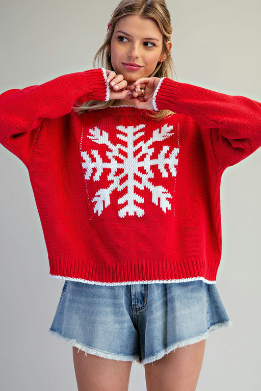 Let It Snow Knit Sweater