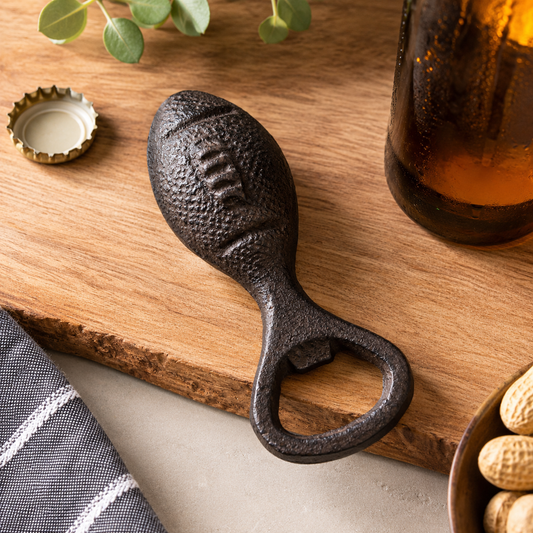 Cast Iron Football Bottle Opener