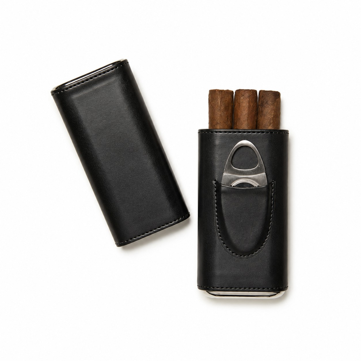 Ashton 3 Cigar Case and Cutter