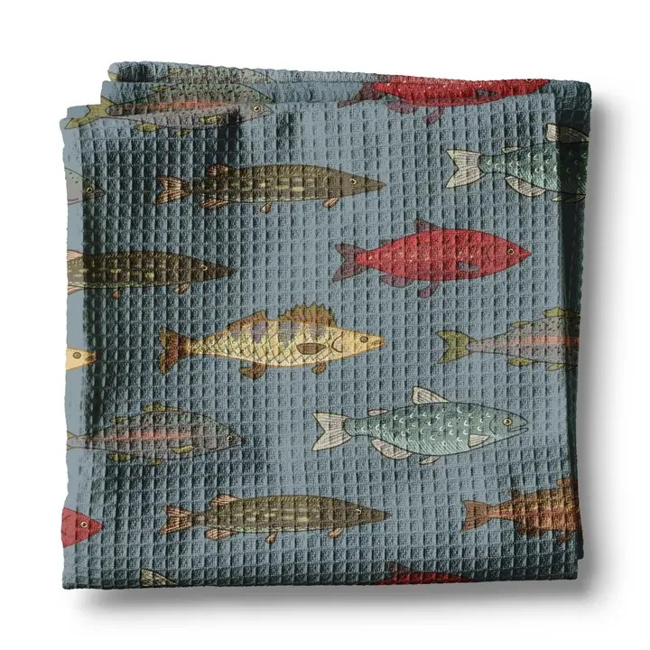Fly Fishing Kitchen Towel