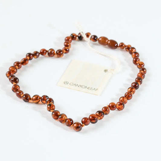 Polished Cognac Baltic Amber | Necklace