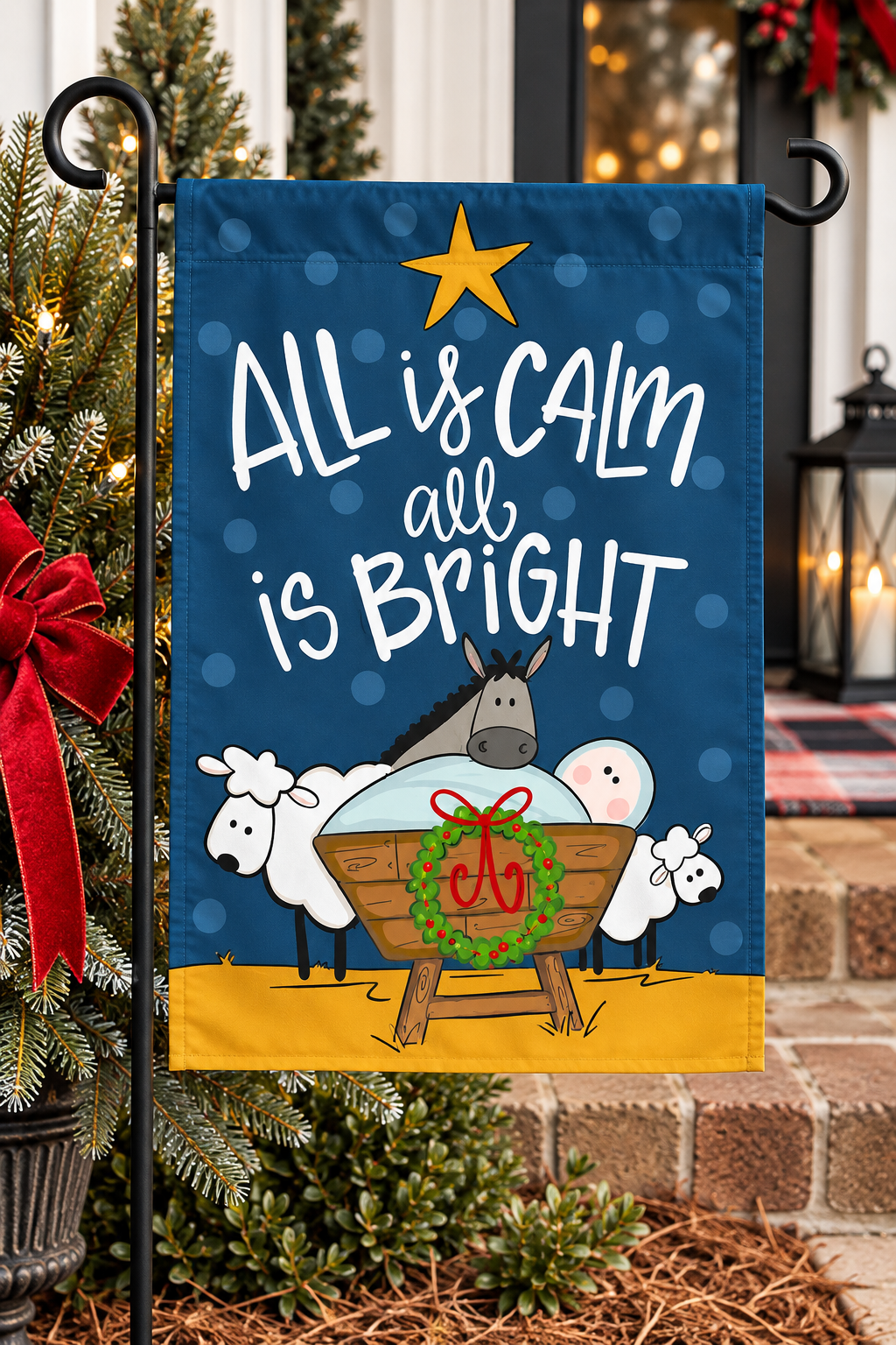All Is Calm Garden Flag | Magnolia Lane
