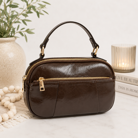 The Charlotte Crossbody | Chocolate Brown
