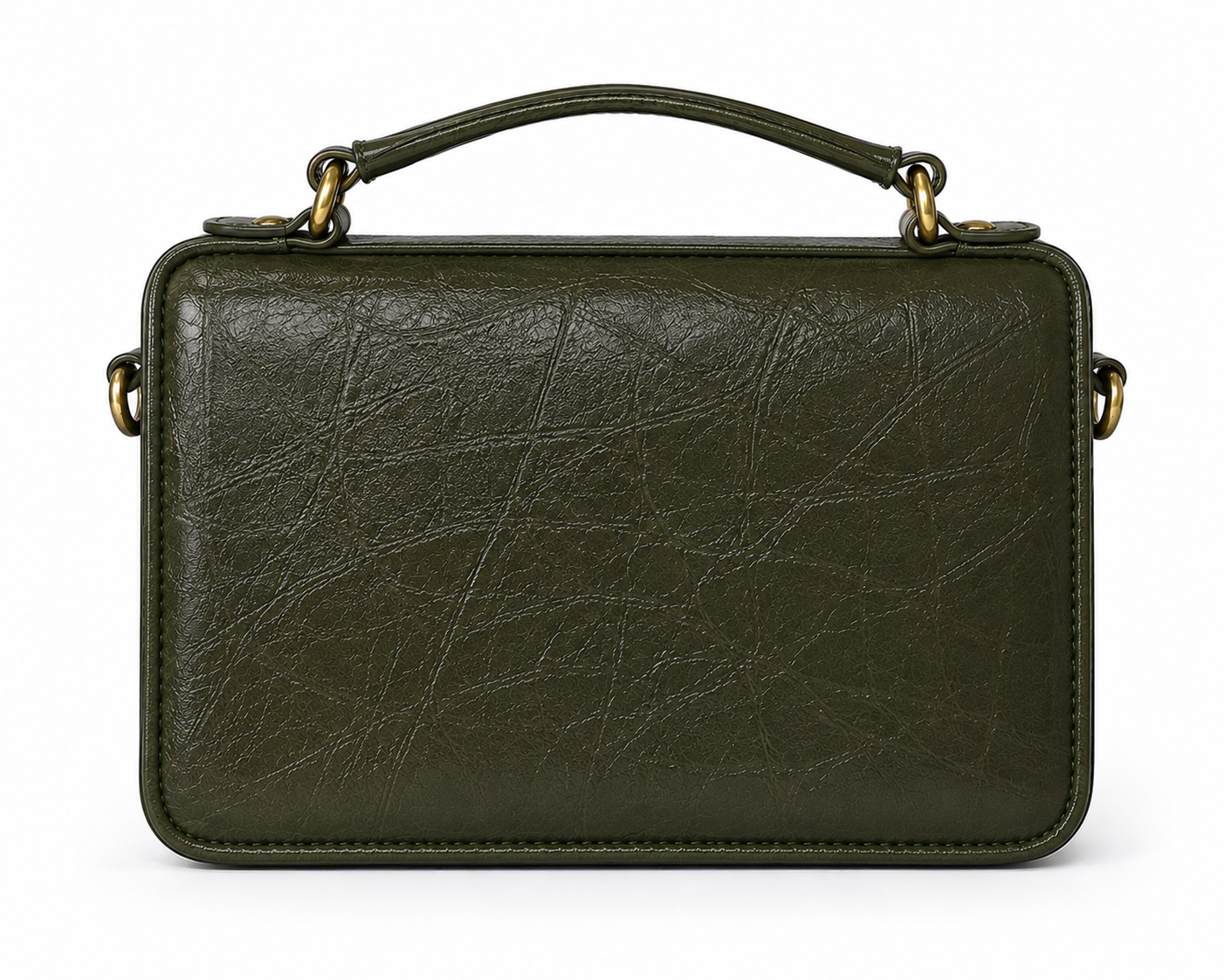 Pecan &Bottle Green Convertible Crossbody Wallet
