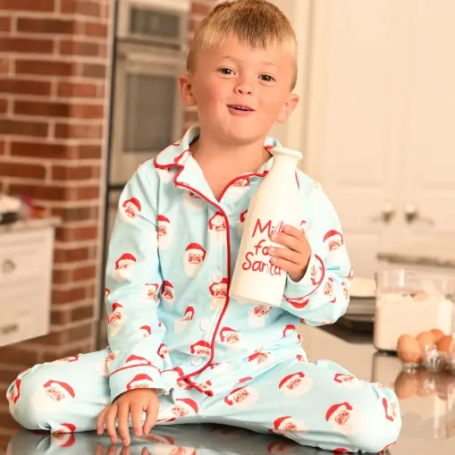 Vintage Santa Button Down Pajamas
